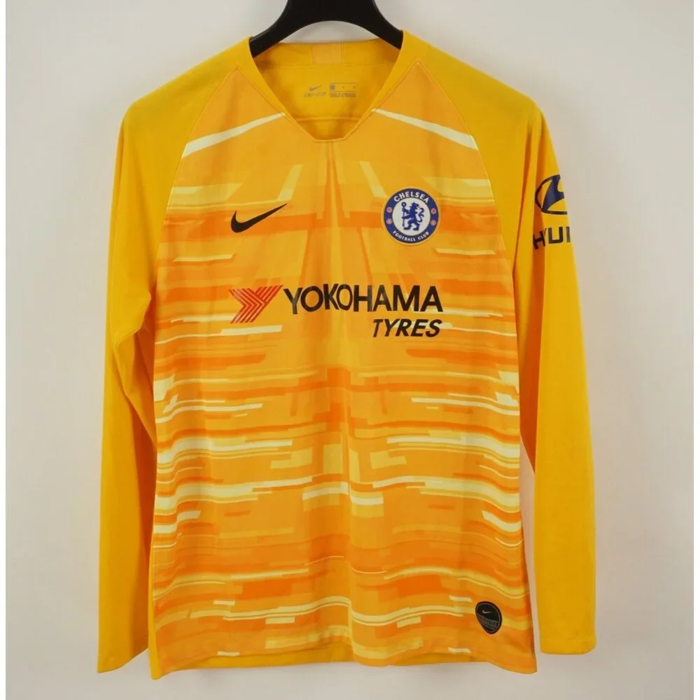 Nike Chelsea Football Club Rare Yellow Orange Away Jersey Men's‎ Large Yokohama